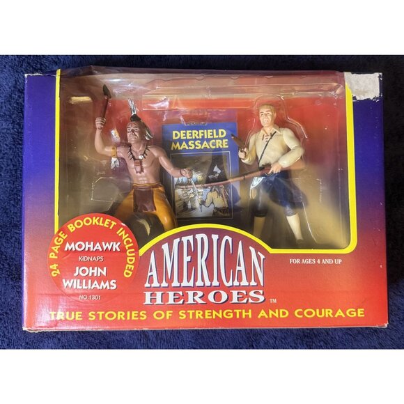 American Heroes Deerfield Massacre Figures Set Ages 4+ With 24-Page Booklet - Picture 1 of 3